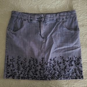 Denim Skort